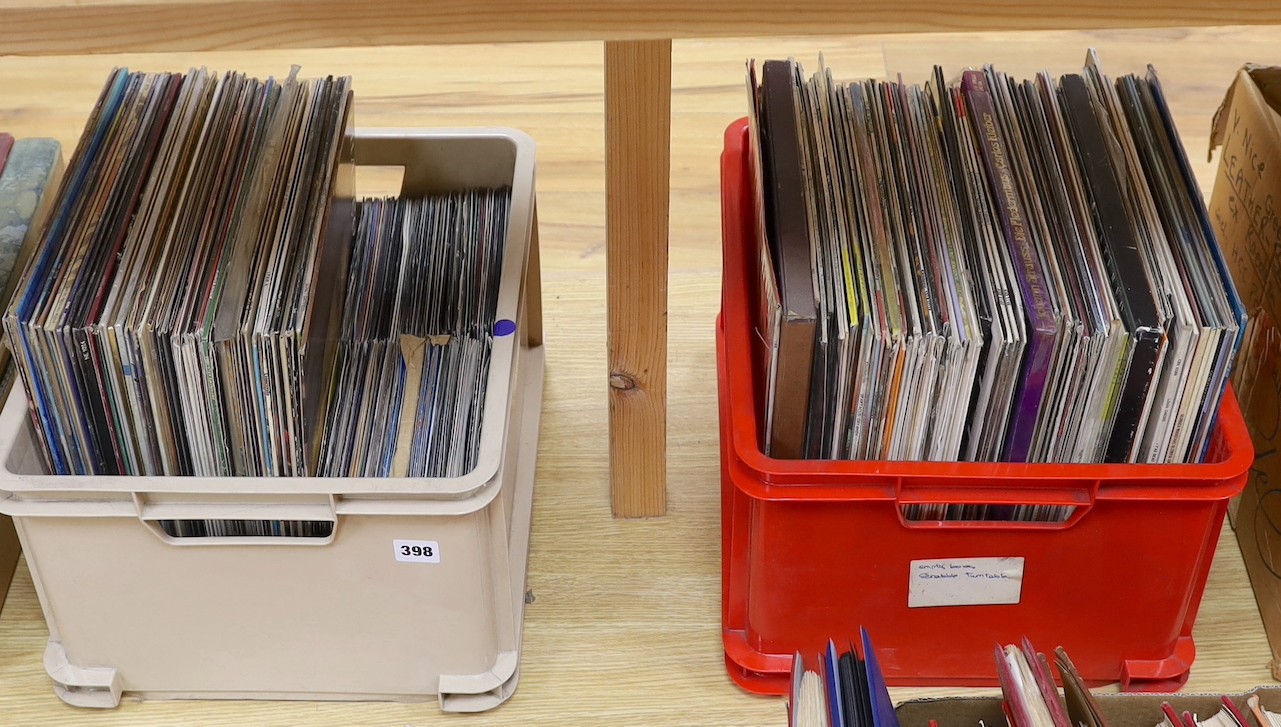 A quantity of vinyl albums and singles